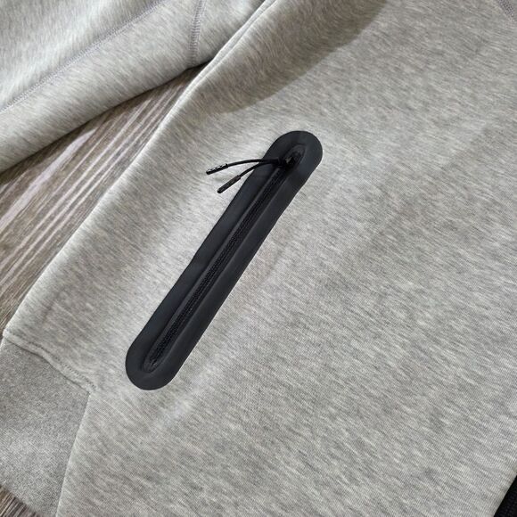 Nike Tech Fleece Windrunner Hooded Jacket Men's XL Heather Grey Black Pockets LE - Picture 4 of 16